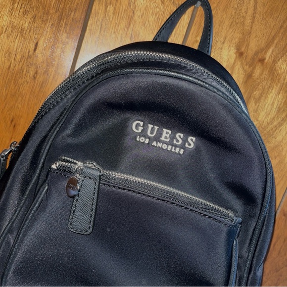 GUESS Black Backpack with Logo Straps - Picture 2 of 9